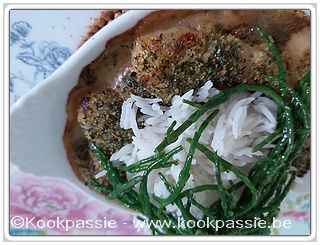 kookpassie.be - Sint-Jacbosschelpen - Saint-Jacques gratinées met rijst en restje zeekraal 1/2