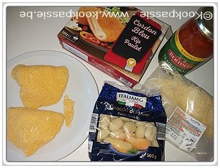 kookpassie.be - Gnocchi met Cordon Bleu Kip en tomatensaus met salie (opgelet niet te veel !!) en gemalen kaas 1/2