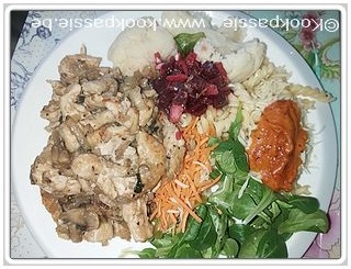 kookpassie.be - Kip - Parmesan chicken with mushroom wine sauce