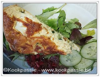 kookpassie.be - Quiche aux courgettes et chèvre frais