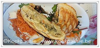 kookpassie.be - Puff Pastry Pies with Vegetables and Salmon (Lidl) en rauwe groentjes 1/2