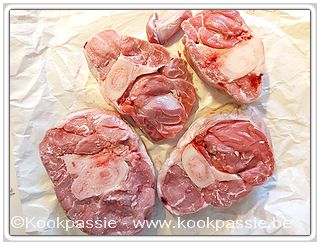 kookpassie.be - Gesmoorde kalfspoot / Ossibuchi Alla Milanese (203) - Tevhid 9,99€/kg - met Chefs Kalfsfond (2 dagen + 1 diepvries) 1/2