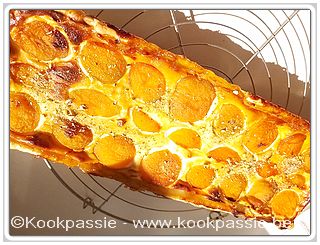 kookpassie.be - Tarte à l’abricot et éclats de pistaches