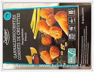 kookpassie.be - Testen: Garnalenhoorntjes 8 stuks Lidl (3,49 €, korting 18/03/21: 2,79 €) - Echt zn geld niet waard !! 1/2