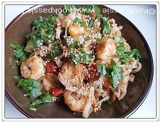 kookpassie.be - Noedels met Thaise groenten en gemarineerde scampi’s 1/2
