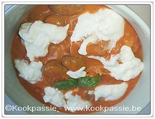 kookpassie.be - Gnocchi met coppa in een romige tomatensaus