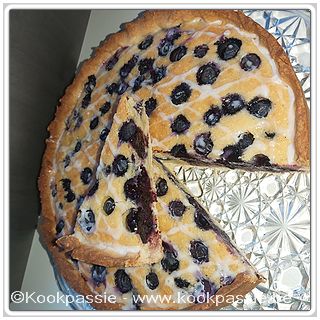 kookpassie.be - Bosbessen frangipane 1/2