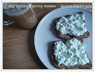 kookpassie.be - Cottage cheese (Lidl) met Mustard Dill Dip (Oil & Vinegar) 1/2