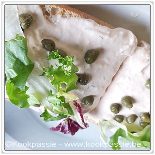 kookpassie.be - Thermomix - Aperitief - Zalmmousse met gebakken groene asperges met zongedroogde tomaten en rauwe groenten 1/2