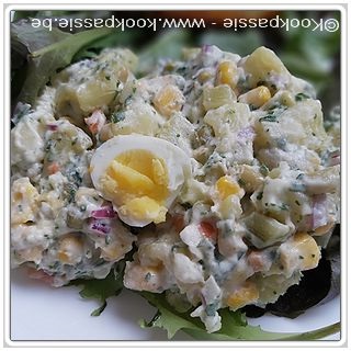kookpassie.be - Aardappelsalade - Huzarensalade
