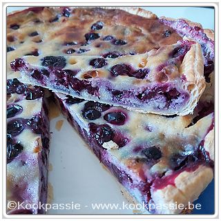 kookpassie.be - Tarte aux myrtilles 1/2