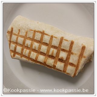 kookpassie.be - Wrap met tonijn en perzik