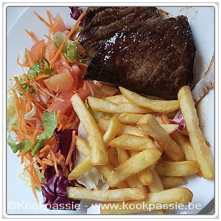 kookpassie.be - Steak (Aldi), frietjes (Lidl) en salade