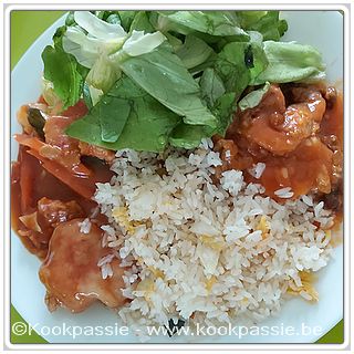 kookpassie.be - Merelbeke - Afhaalchinees - Lee Garden - 4 Lunch boxen + pikante saus, goed voor 3 dagen - 26€ - Miniloempia, 1x Koe Lo Yuk, 1x Varkensvlees met pikante saus en 2x Babi Pangang (D2)