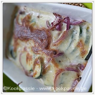 kookpassie.be - Zalmgratin met courgettes