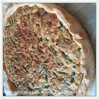 kookpassie.be - Quiche met asperges, zalm, mosselen en mascarpone 1/2