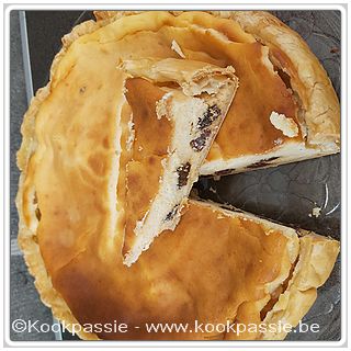 kookpassie.be - Gâteau à la ricotta, raisins et marsala