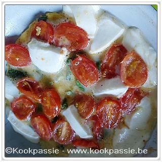 kookpassie.be - Omelet Caprese (met mozzarella, tomaatjes en basilicum) (Pascale Naessens)