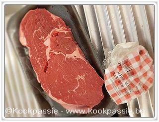 kookpassie.be - Ierse rib eye zonder been (32,59/kg) - 7,89€ en Angus Beef Entrecote (38,79/kg) - 6,79€ - AD Delhaize Lochristi 1/3
