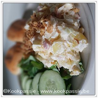 kookpassie.be - Wrap met zoete salade, nog wat kaas en slamengeling