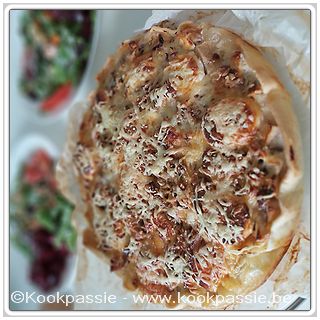 kookpassie.be - Appel-spekquiche met oregano 1/2