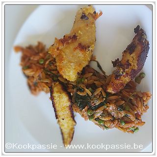 kookpassie.be - Kaasburger met Griekse pasta en spinazie