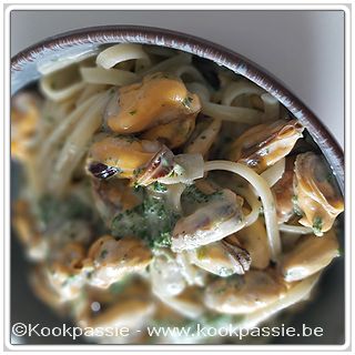 kookpassie.be - Mosselen met Spaghetti Martine