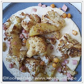 kookpassie.be - Bloemkool, kikkererwten, aardappelen in de oven