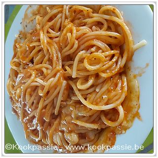 kookpassie.be - Spaghetti met Manna saus en Tomato Fritto