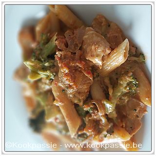 kookpassie.be - Wereld pasta dag - Chicken pesto pasta