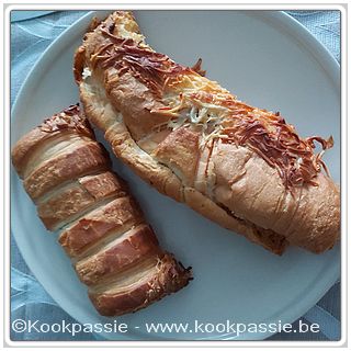 kookpassie.be - Kaas-hesp rol en croissant met kaas en hesp (Lidl)