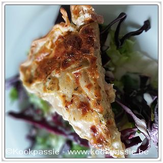 kookpassie.be - Witloof quiche met restje witloof in kaassaus en ham