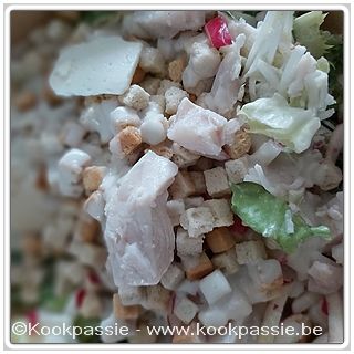 kookpassie.be - Na de saus slaatjes: Ceasar salad en een fruit-spek salade 1/2