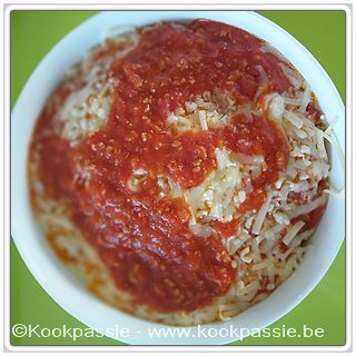 kookpassie.be - Spaghetti met Manna Spaghettisaus met look, sambal