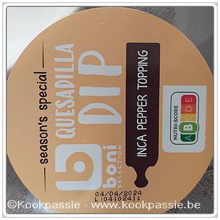 kookpassie.be - Dip aanrader - Quesadilla Dip - Colruyt - Boni
Colruyt - Boni 1/2