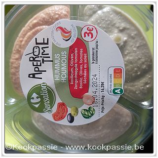 kookpassie.be - Apero time, 3 soorten hummus - Bassilicum - Olijven - Zongedroogde tomaten 1/2