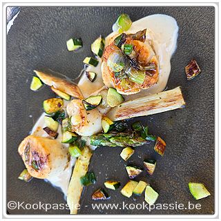kookpassie.be - Sint-Jacobsvruchten met asperges