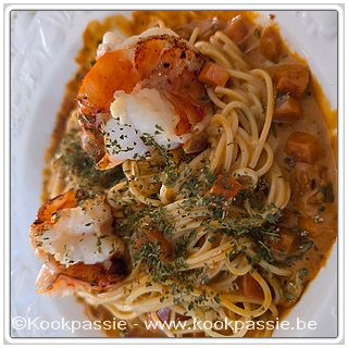 kookpassie.be - Scampi Diabolique met cappelini - 's avonds