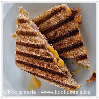 kookpassie.be - Croque cheddar, gekookte ham, jonge kaas