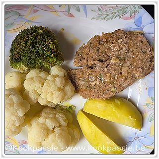 kookpassie.be - Fricandon met bloemkool, broccoli en aardappel (2 dagen)