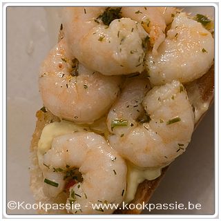 kookpassie.be - Broodje met garnalen en knoflook (Delhaize, LSF)