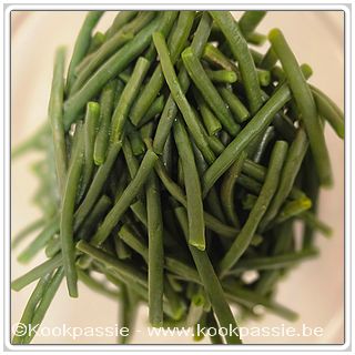 kookpassie.be - Op het vuur:
* Gebakken venkel
* Gestoomde Keniaanse prinsessenboontjes
* Gebakken witloof 1/3