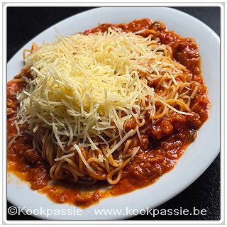kookpassie.be - Cappelini met bolognaise saus LSF
