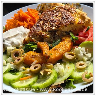 kookpassie.be - Quiche - Quiche met appel en geitenkaas