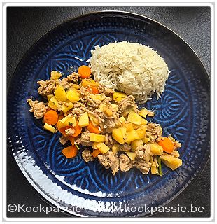 kookpassie.be - Kalkoen met rijst, pastinaak en wortel