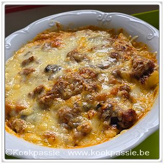kookpassie.be - Kalkoengehakt penne schotel (2dagen)
