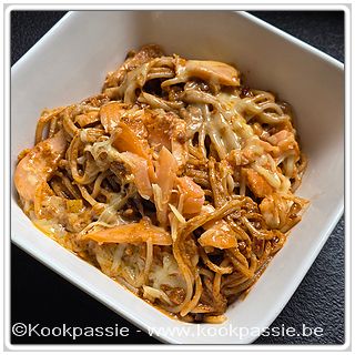 kookpassie.be - Fettuccini met kruidenkaasroomsausje en gerookte zalm