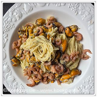 kookpassie.be - Mosselen met Spaghetti Martine (mosselen Hangcultuur DK, niet zo ons ding en klein)