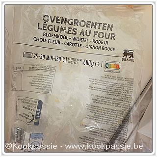 kookpassie.be - Delhaize: Ovengroenten bloemkool, wortel en rode ui 1/2