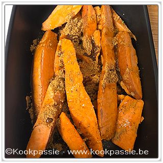 kookpassie.be - Delhaize: Oven & airfryer zoete aardappel wedges 1/2